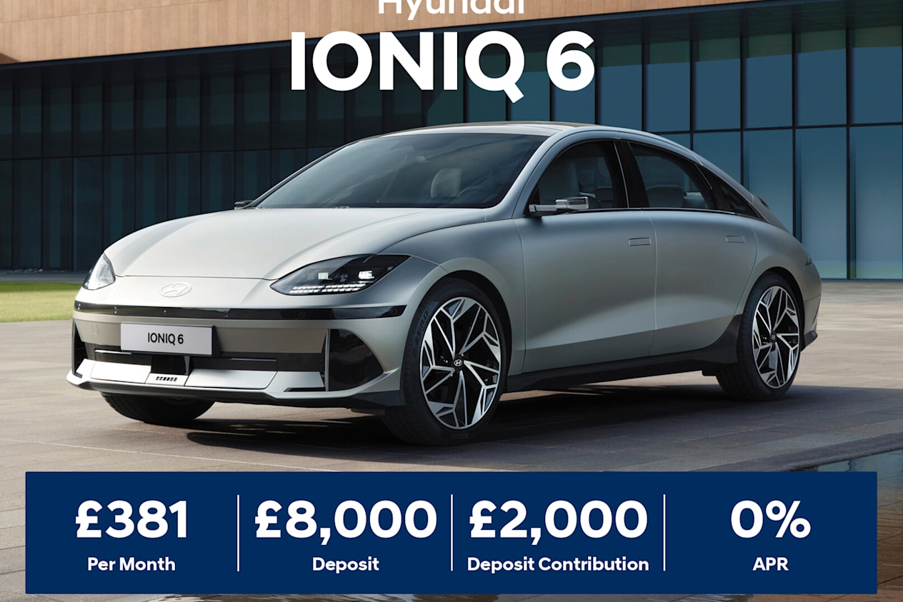 0% PCP: IONIQ 6 Premium 168kWh 77kWh - £381 Per Month