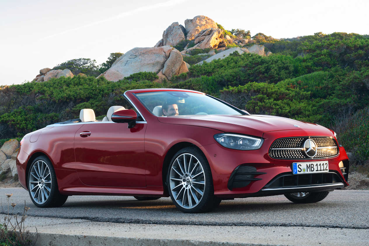 trois quart avant classe e coupe cabriolet