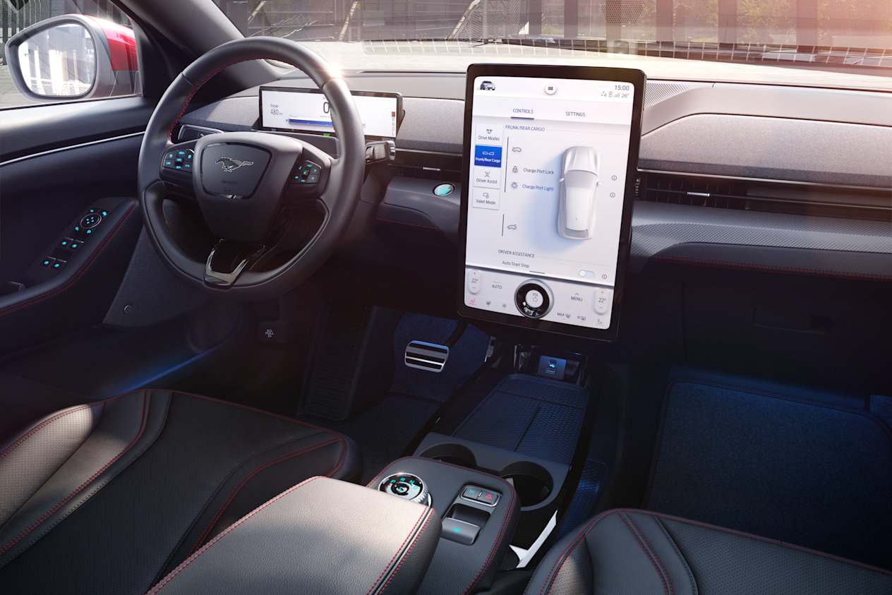 Image of a All-Electric Ford Mustang Mach-E Interior