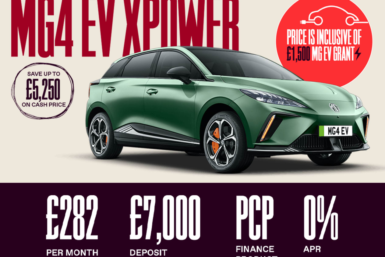 0% PCP: MG4 EV XPOWER - £282 Per Month