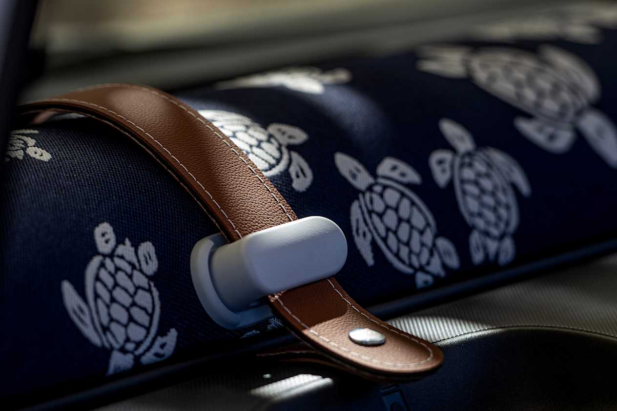 Fiat Topolino Vilebrequin 2025 : détail boîte de rangement