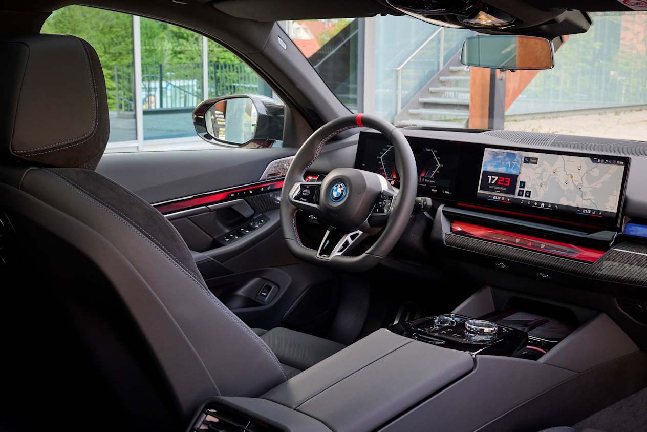 bmw i5 touring interior shot