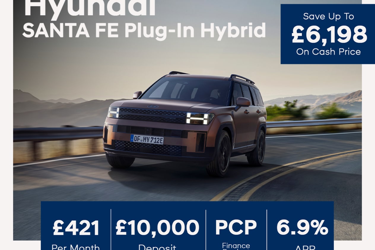 Low Payment PCP: SANTA FE PHEV Premium - £421 Per Month