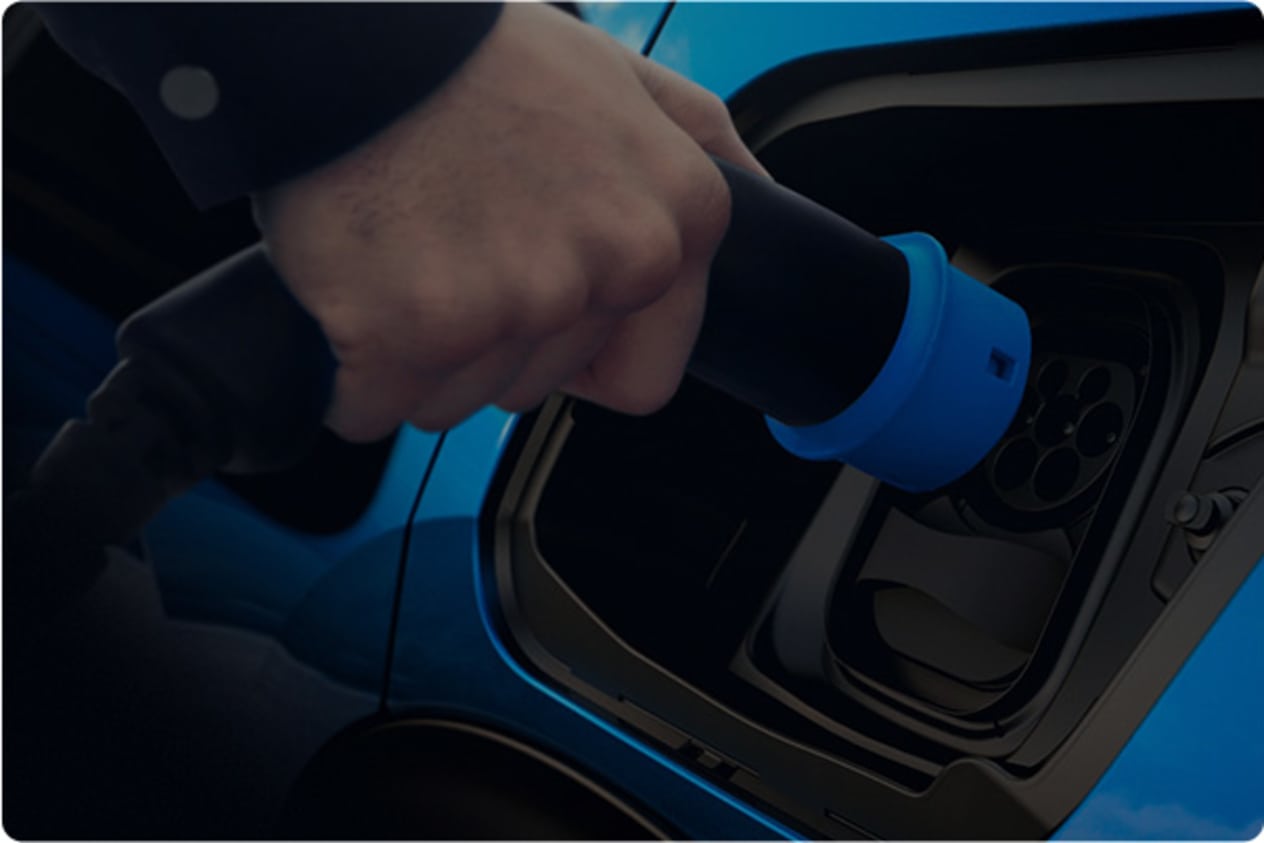 Electric car charging. 