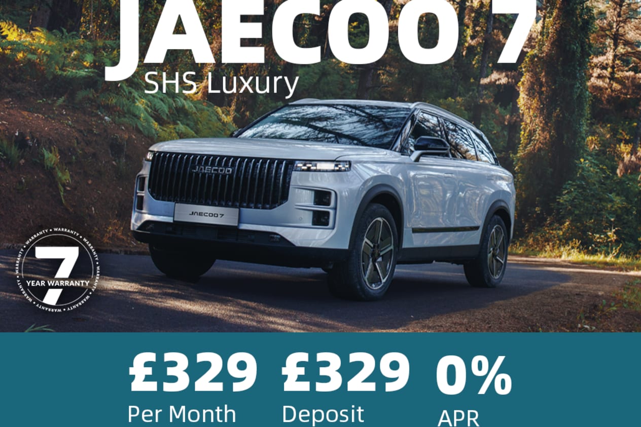 PCP: JAECOO 7 SHS Luxury - £329 Per Month