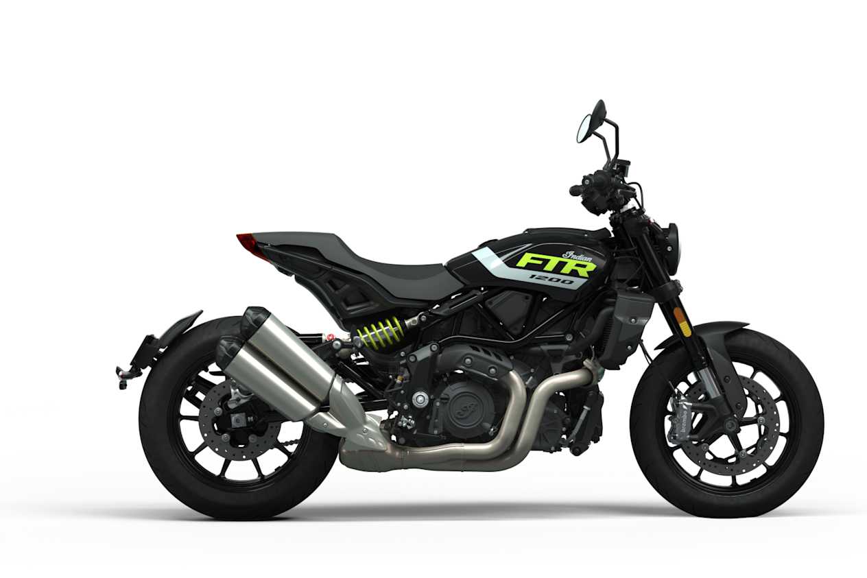Indian FTR 2023 Black Metallic : profil