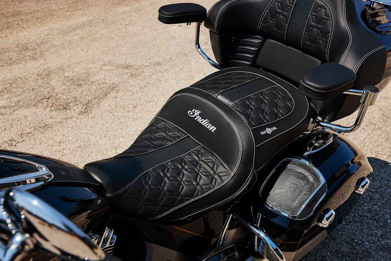 Indian Roadmaster Elite 2025 : détail selle