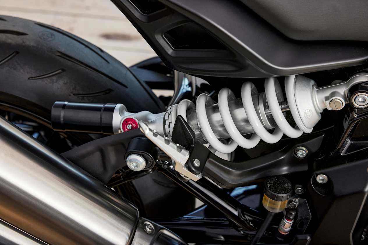 Indian FTR 2024 : détail suspension arrière