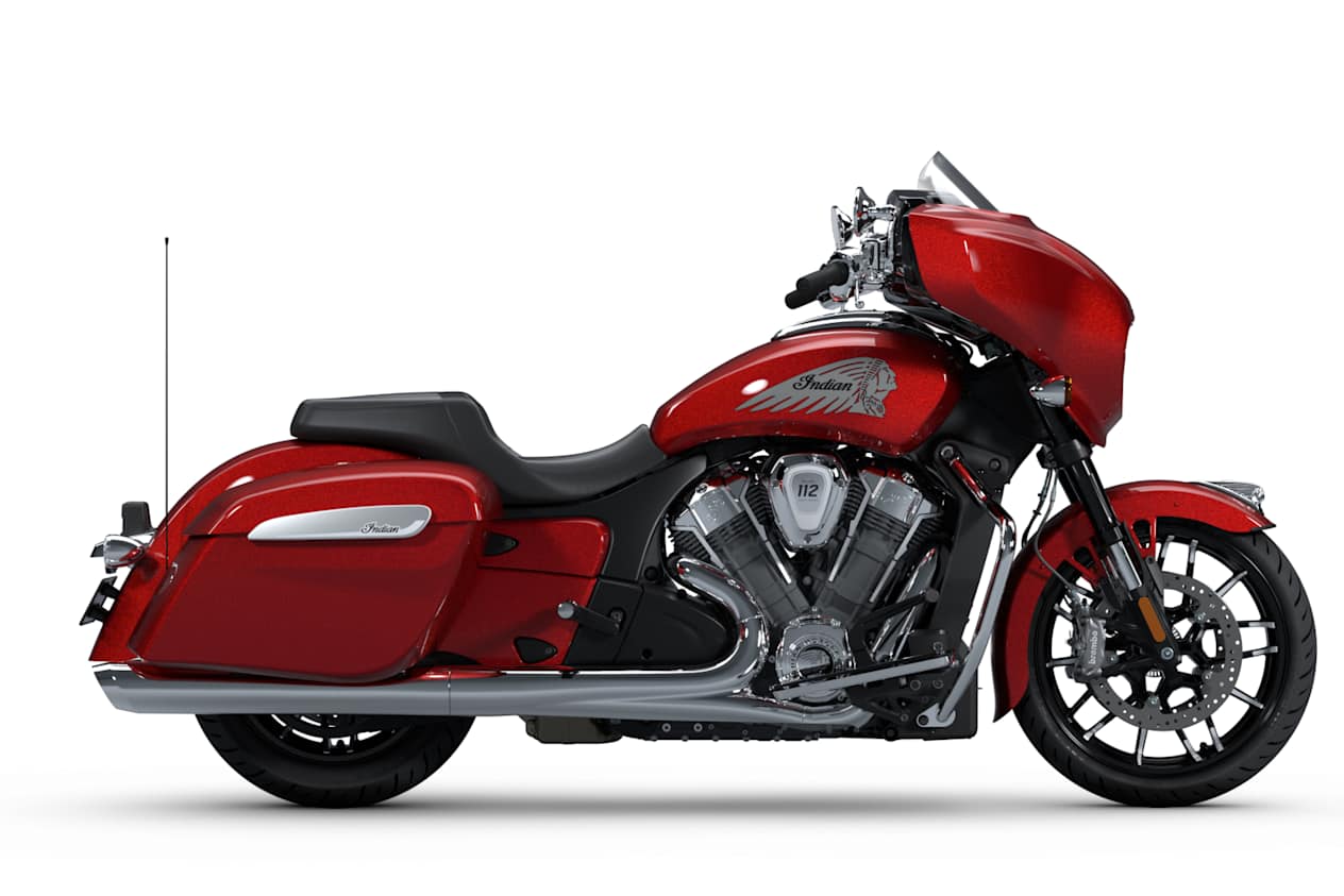 Indian Chieftain Powerplus Limited 2025 Sunset Red Metallic : profil