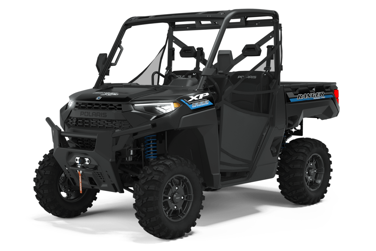 Polaris Ranger XP 1000 Nordic Pro 2023 : half cab trois quarts avant