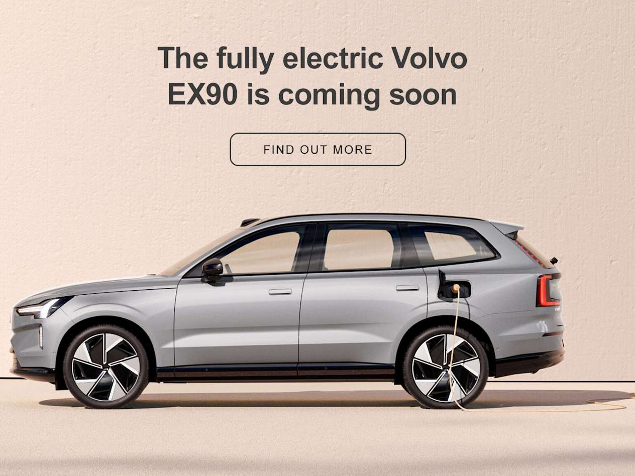 New Volvo EX90 launch banner