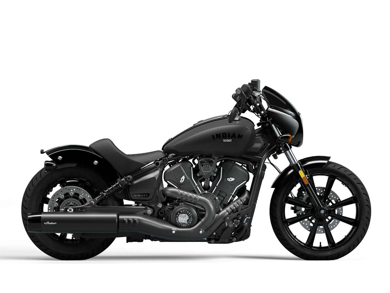 Indian Sport Scout Limited + Tech 2025 Black Smoke : profil