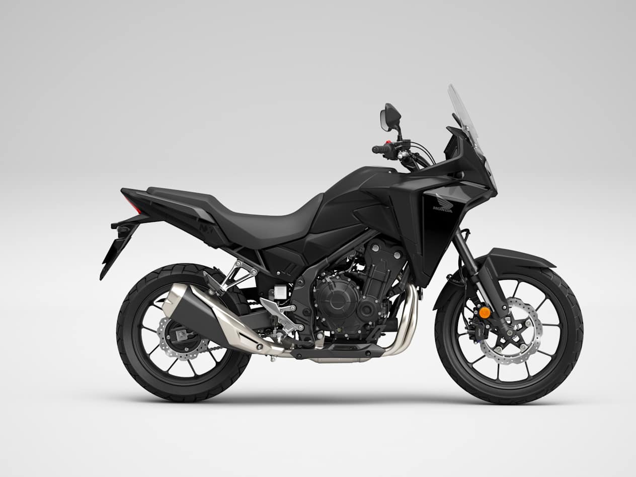 Honda NX500 2024 Noir Gunpowder Black Metallic : profil