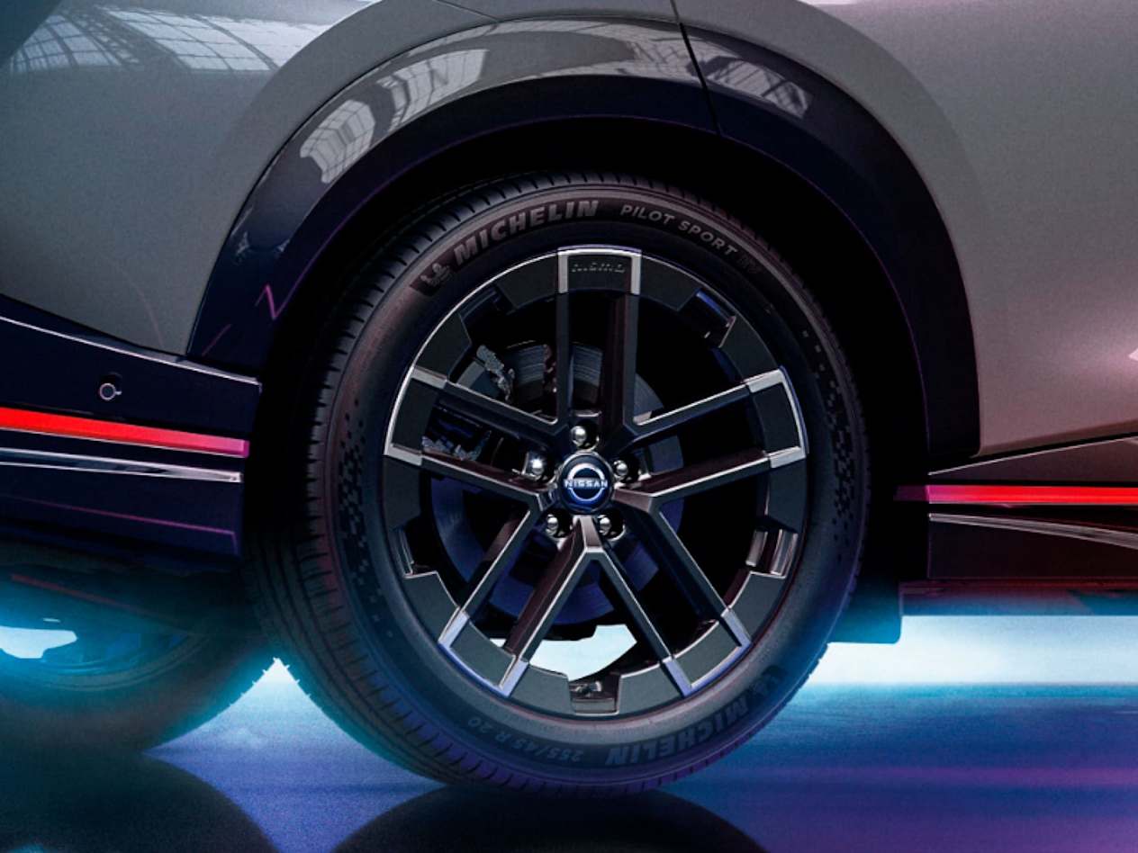 nissan ariya nismo details 20" enkei alloys
