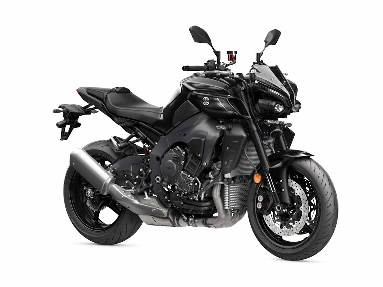 Yamaha MT-10 2023 Tech Black : trois quarts avant