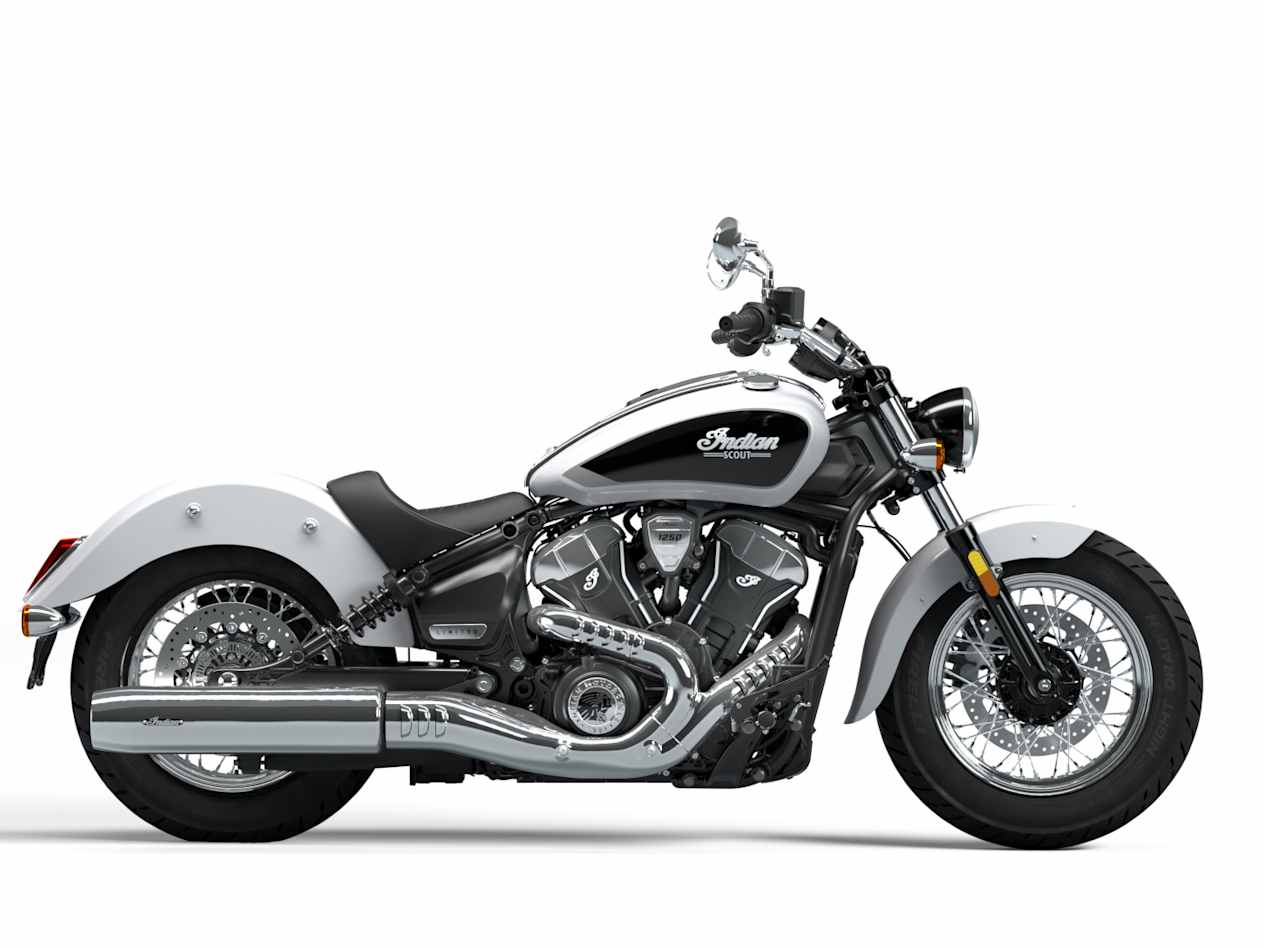 Indian Scout Classic Limited + Tech 2025 Ghost White Metallic : profil