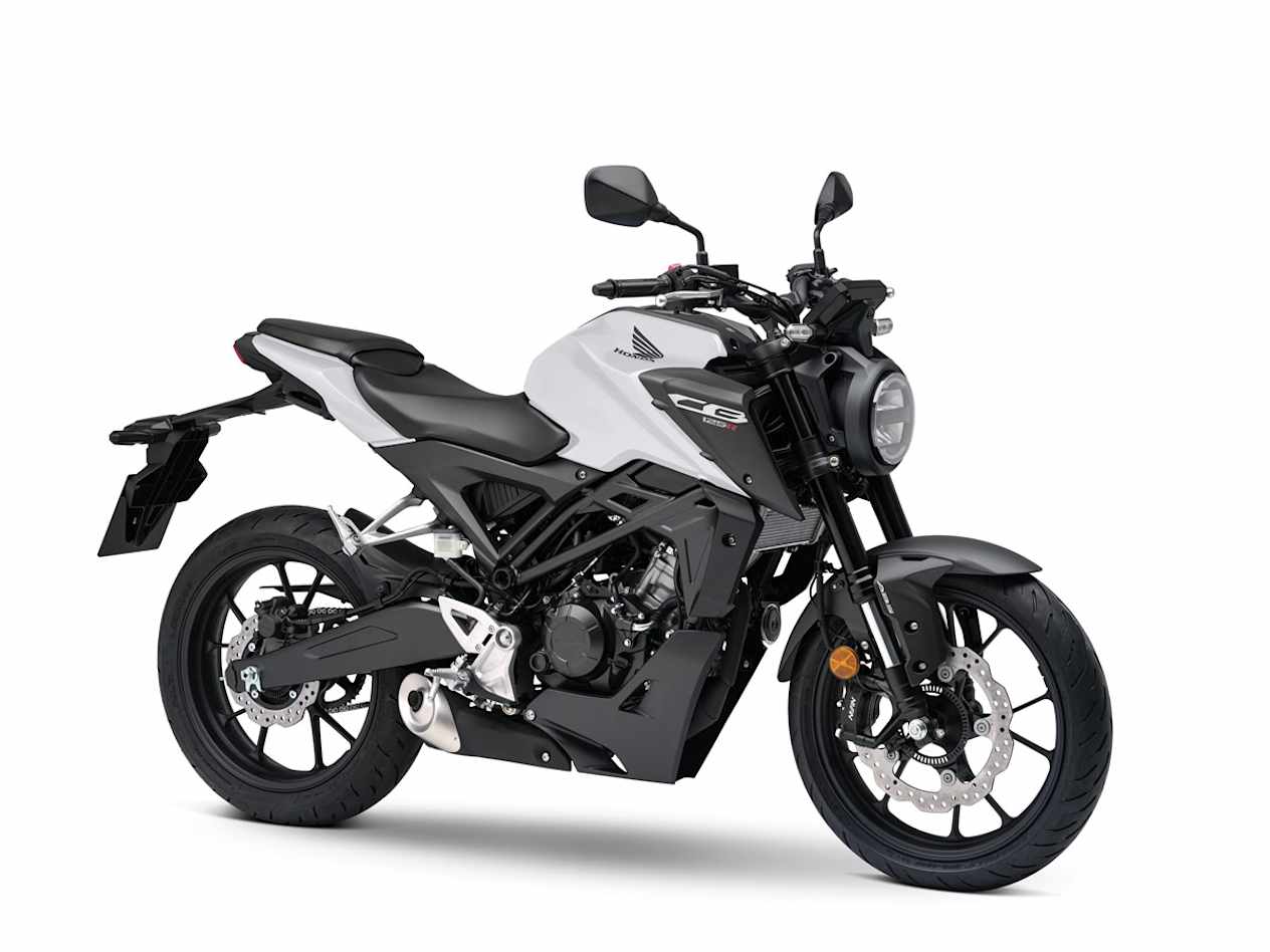 Honda CB125R 2024 blanche