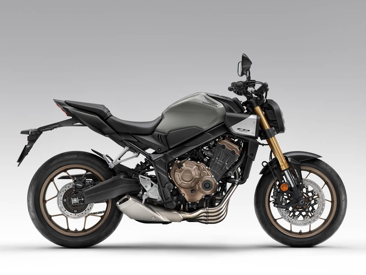 Honda CB650R 2024 Gris Pearl Smoky : profil