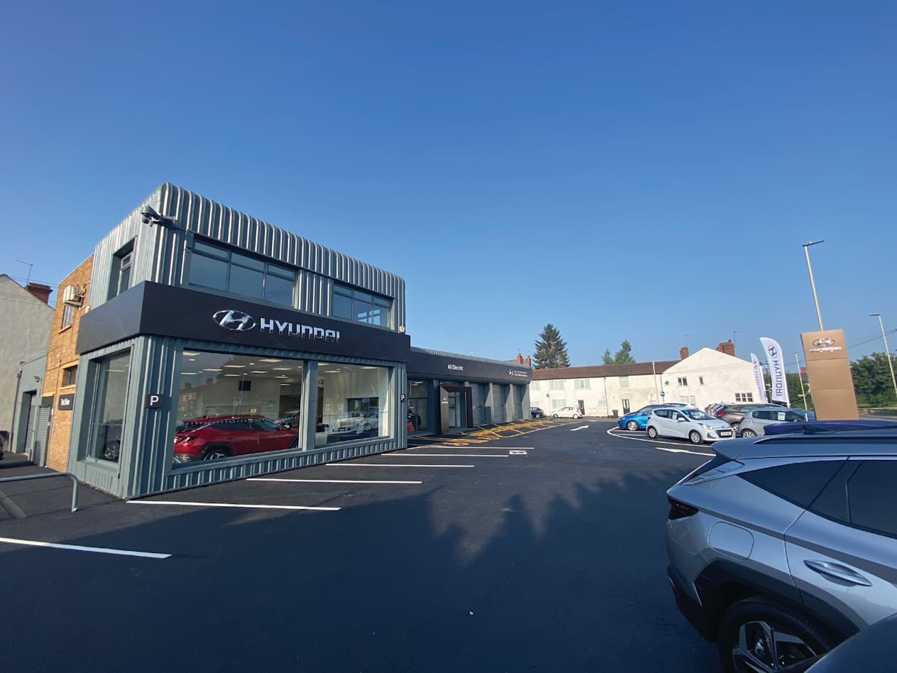 car dealership exterior