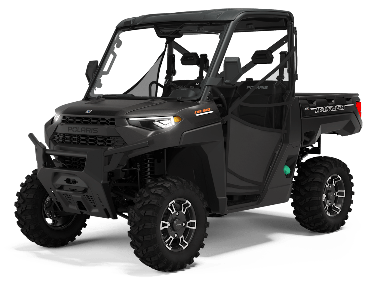 Polaris Ranger Diesel Deluxe 2023 : Half ab trois quarts avant