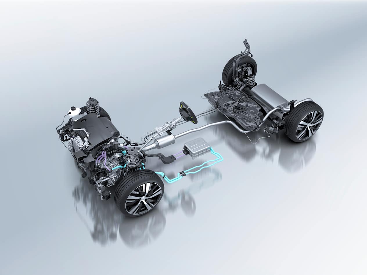 Plateforme Peugeot 3008 et 5008 hybride