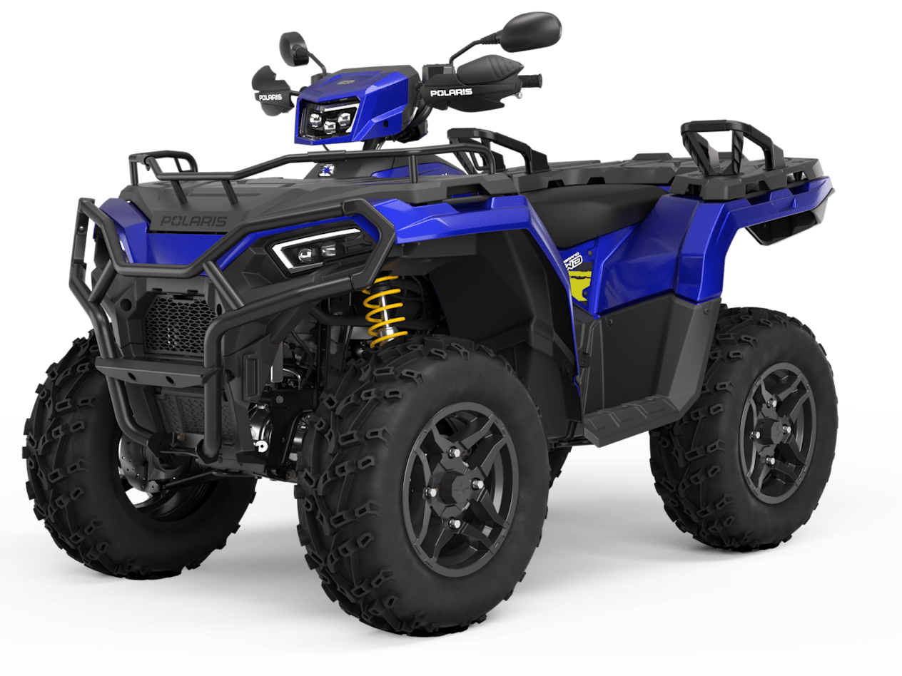 Polaris Sportsman 570 EPS SP Ohlins 2023 : trois quarts avant