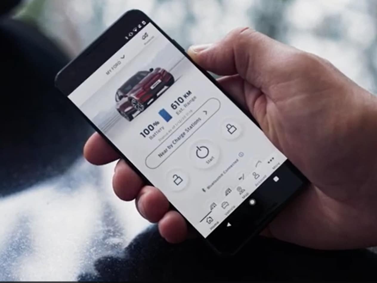 Image of the FordPass App for the Mustang Mach-E