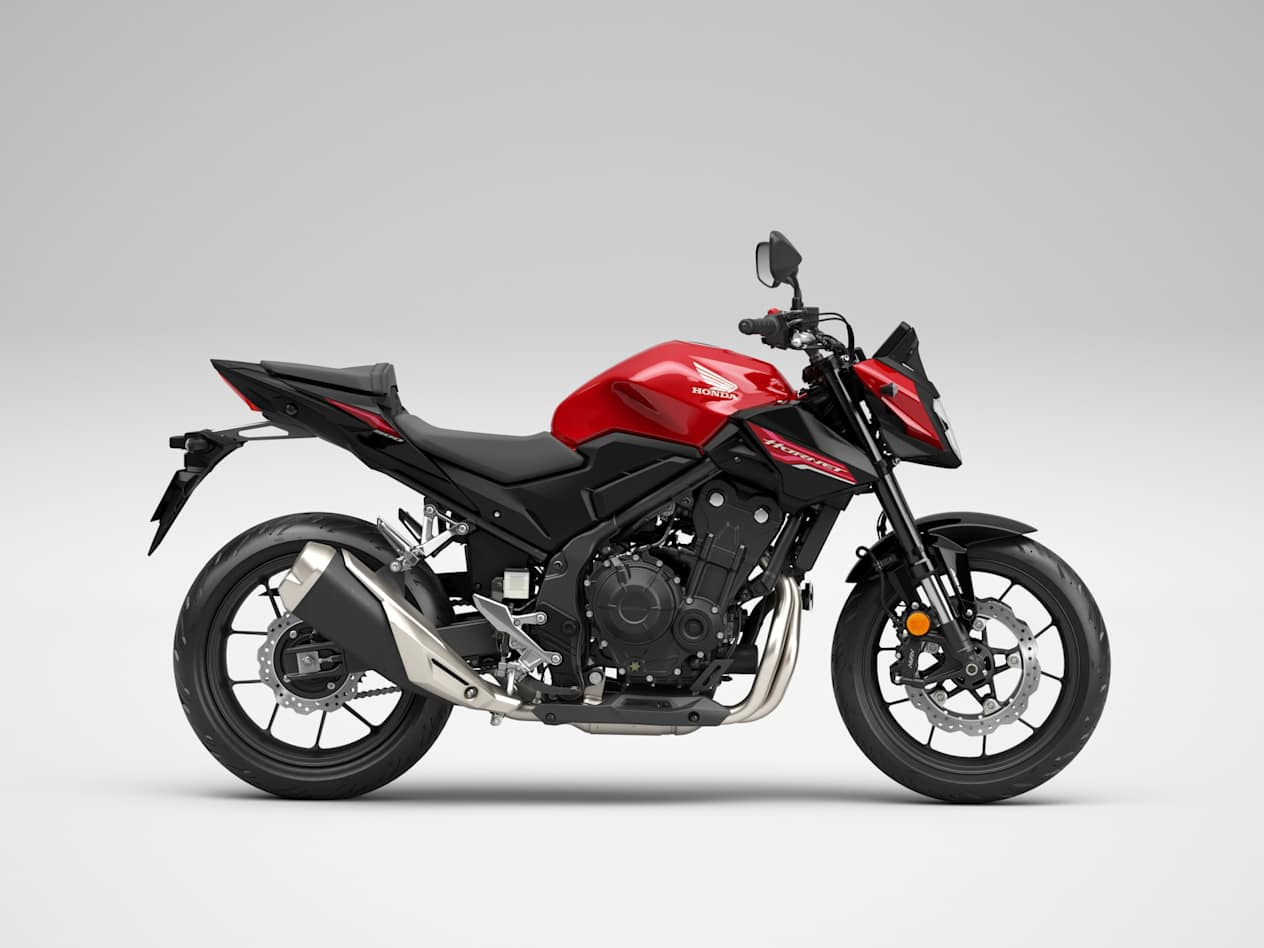 Honda CB500 Hornet 2024 Rouge Grand Prix : profil