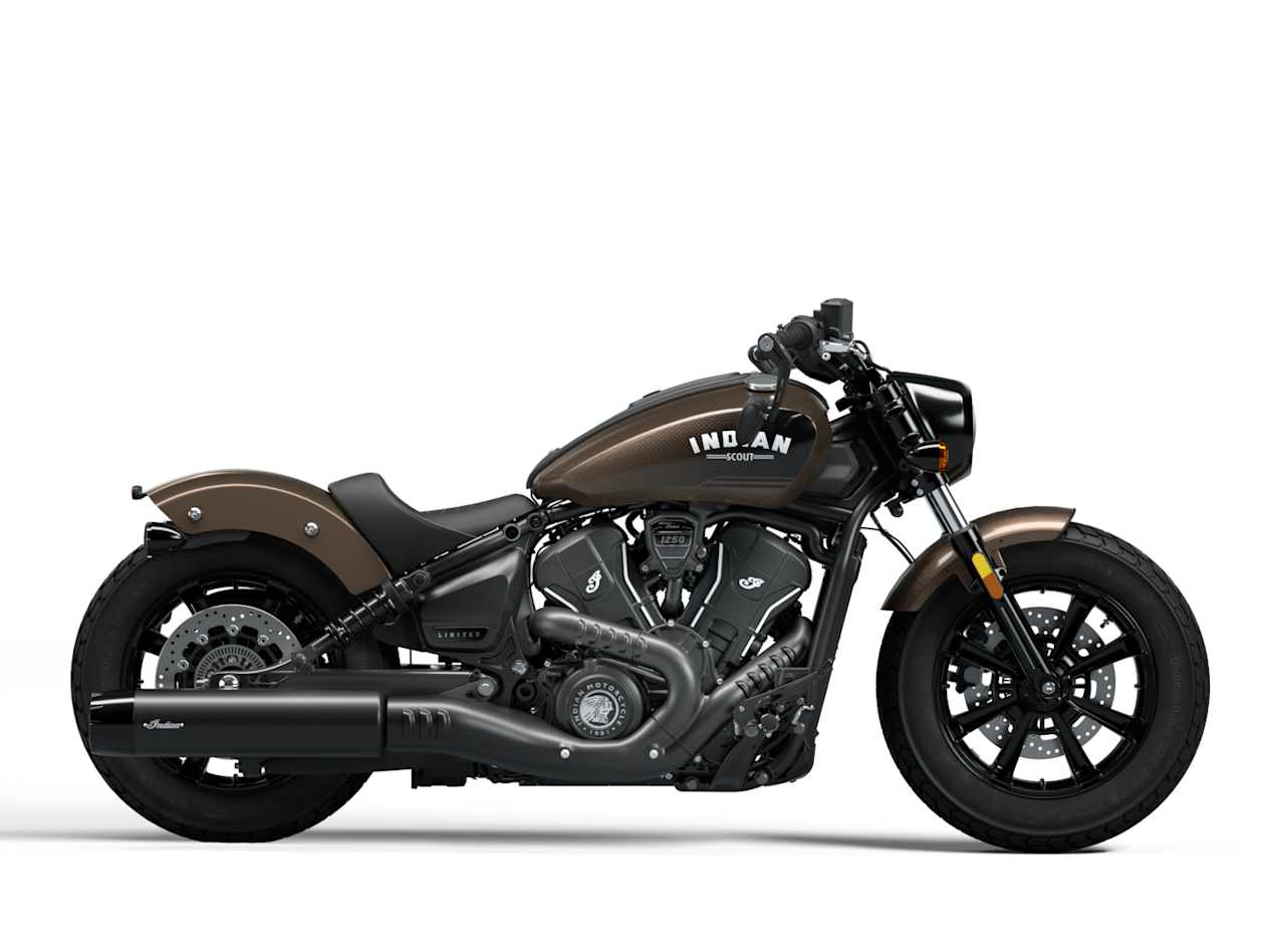 Indian Scout Bobber Limited + Tech 2025 Nara Bronze Metallic : profil