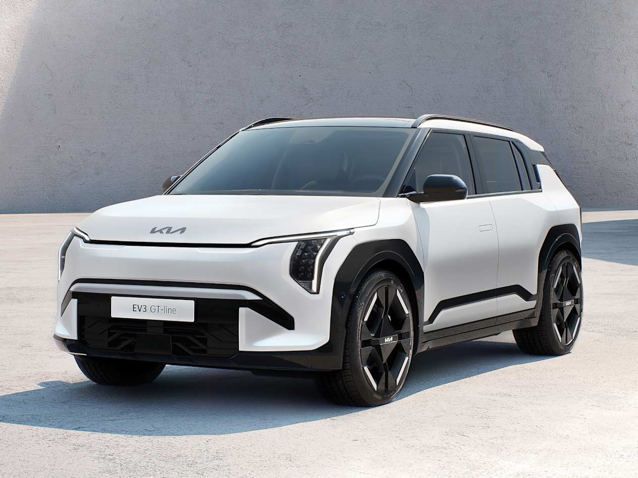 Kia EV3 GT-Line 2025 : trois quarts avant gauche statique
