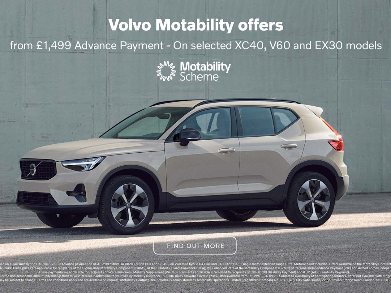 Q4 2025 Volvo Motability offers