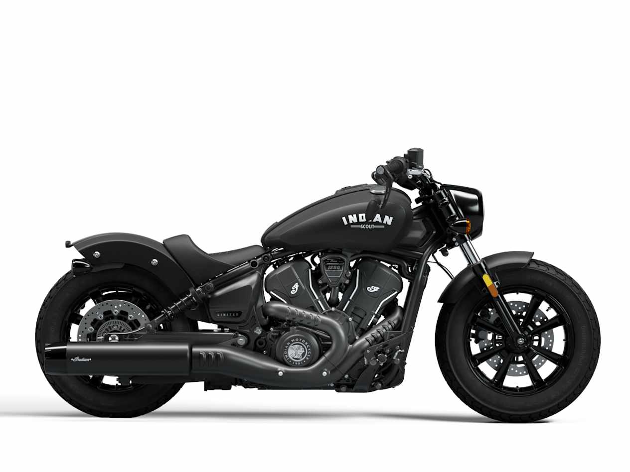 Indian Scout Bobber Limited 2025 Black Smoke : profil