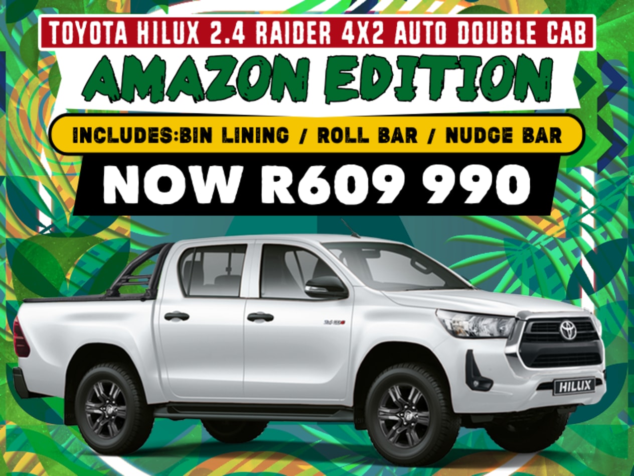 Hilux 2.4 Raider 4x2 Auto DC “Amazon Edition” – R609,990