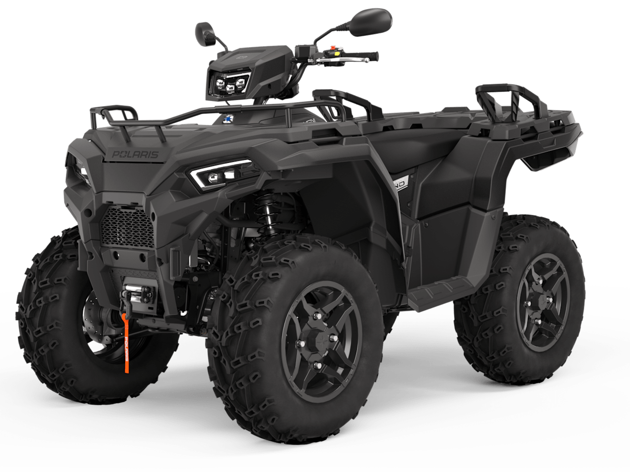 Polaris Sportsman 570 EPS Black Edition 2023 : trois quarts avant