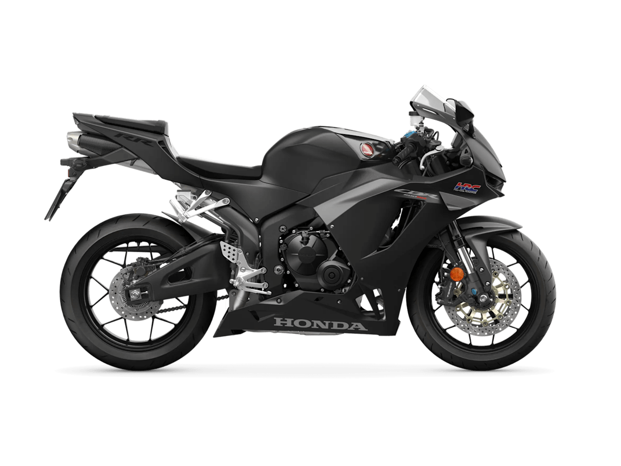 Honda CBR600RR 2024 noir studio
