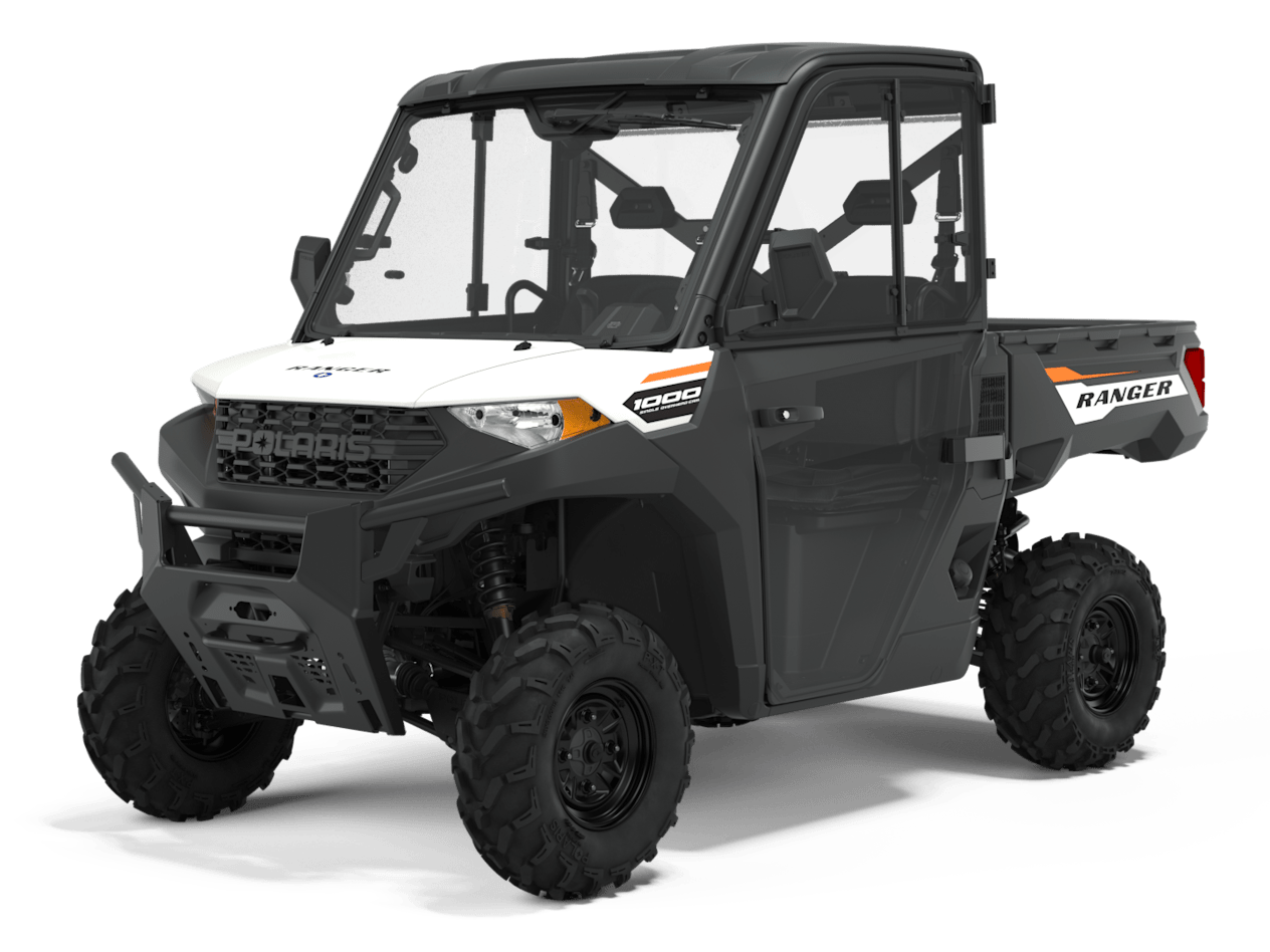 Polaris Ranger 1000 2023 : full cab trois quarts avant
