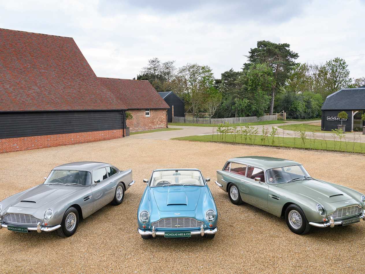 Selection of Heritage Aston Martin DB5 Cars at Nicholas Mee
