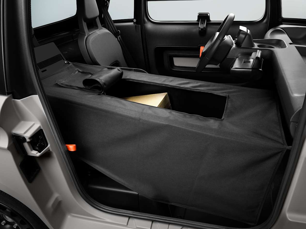Citroën Ami 2024 : kit Cargo avec housse ouverte