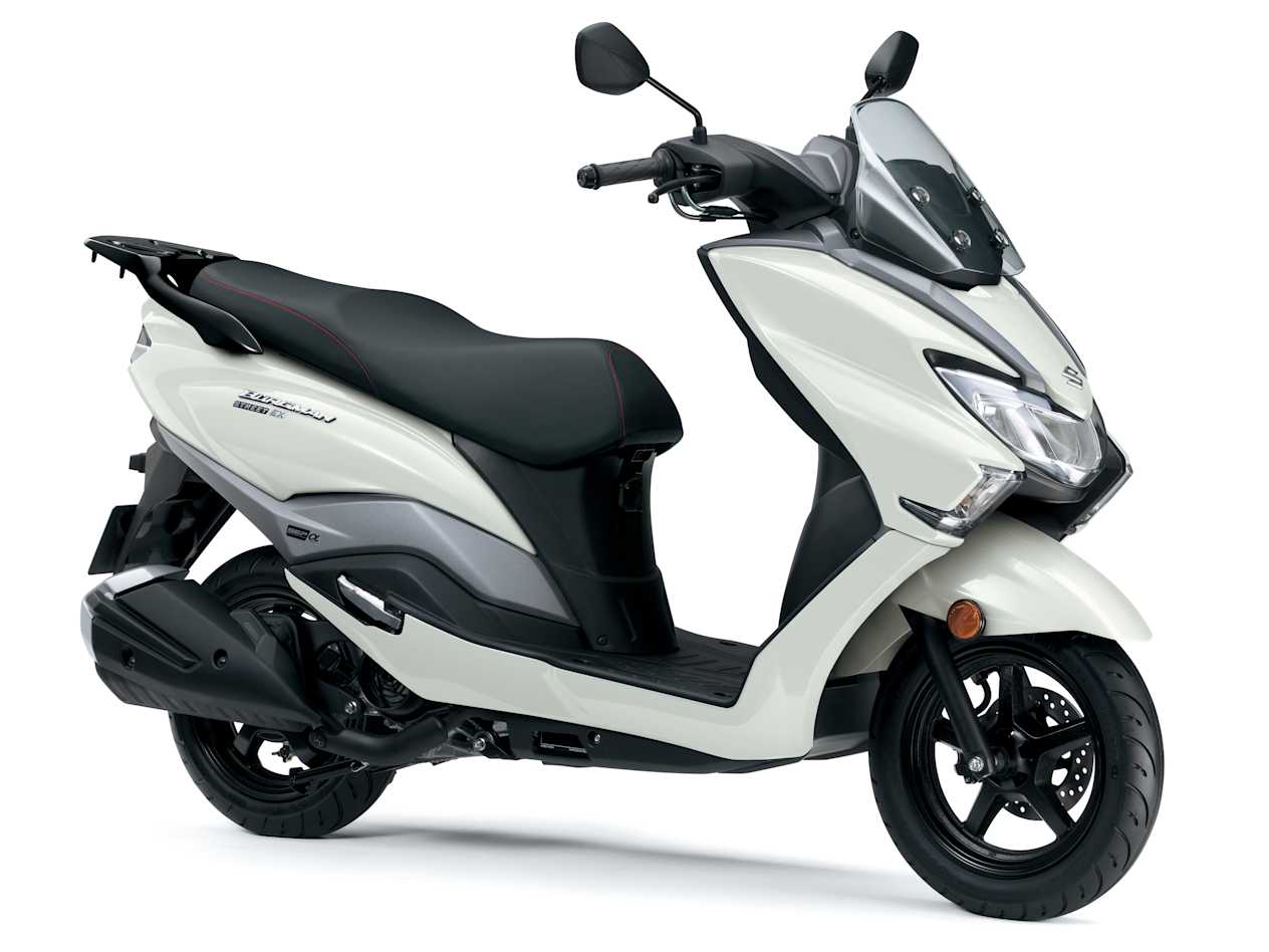 Suzuki Burgman 125 : blanc