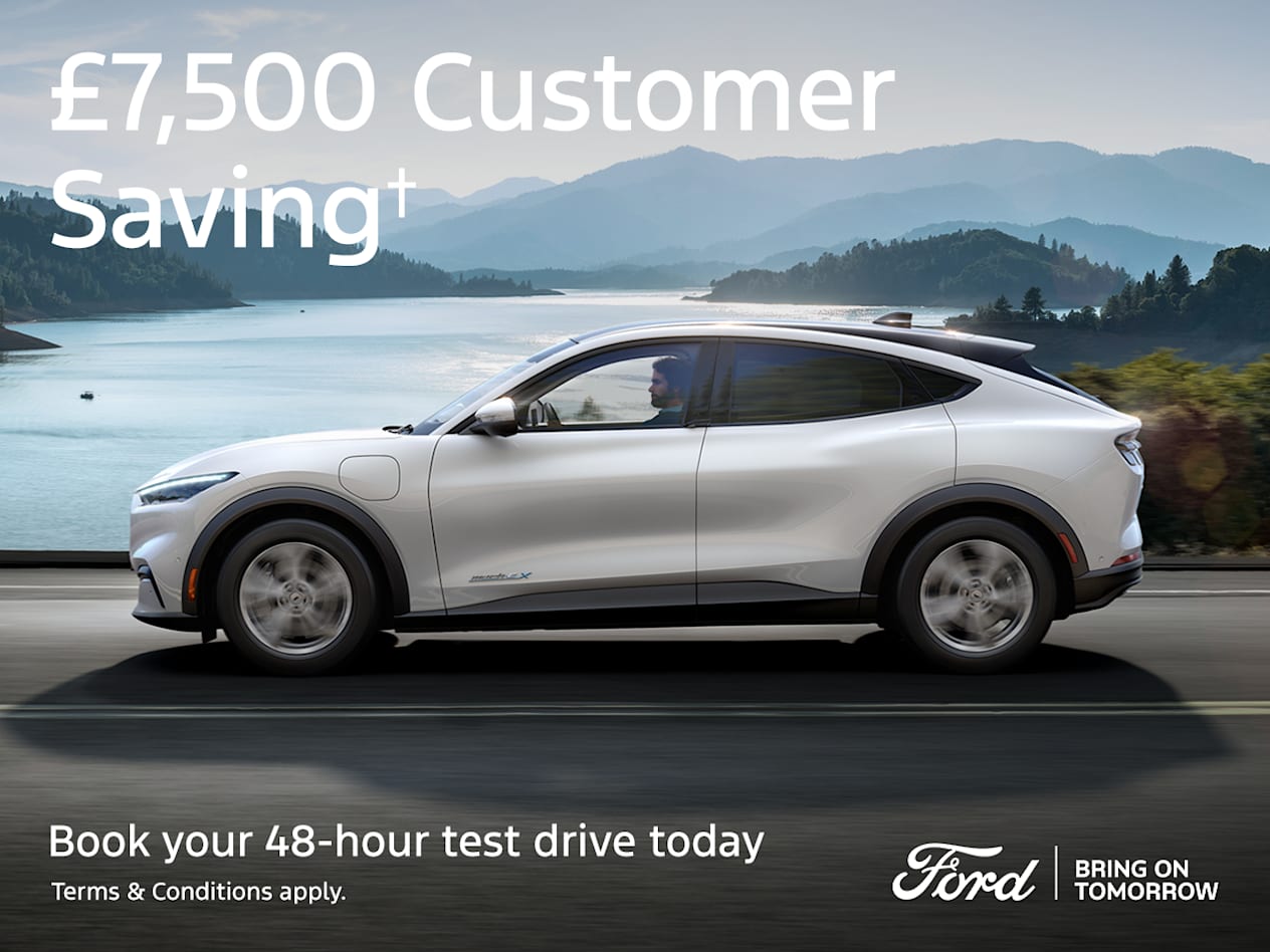 £7,500 Customer Saving & 0% APR on 2 Year Ford Options plus a Free of Charge 5 Year Service Plan