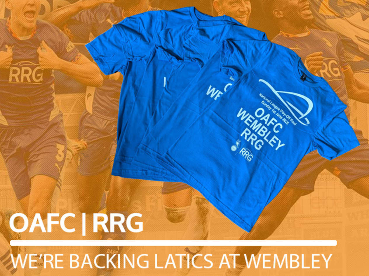 RRG ARE BACKING LATICS AT WEMBLEY WITH A LIMITED NUMBER OF FREE T-SHIRTS