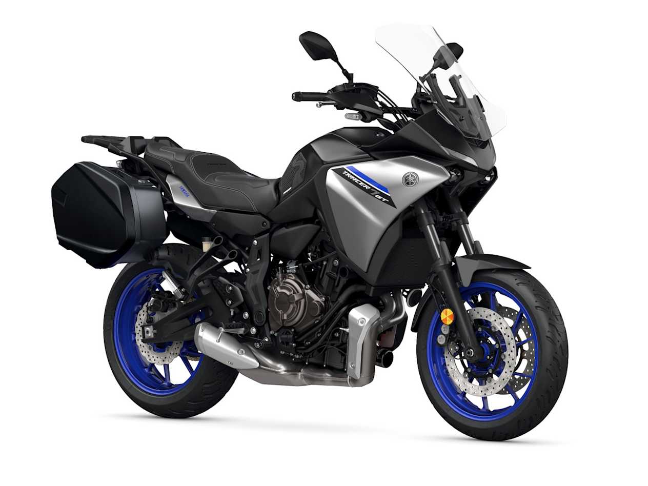 Yamaha Tracer 7 GT 2023 Icon Performance : trois quarts avant