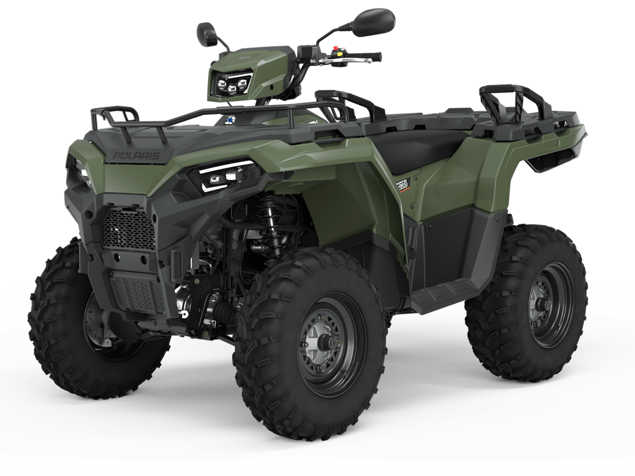 Polaris Sportsman 570 EPS 2023 : Sage Green trois quarts avant