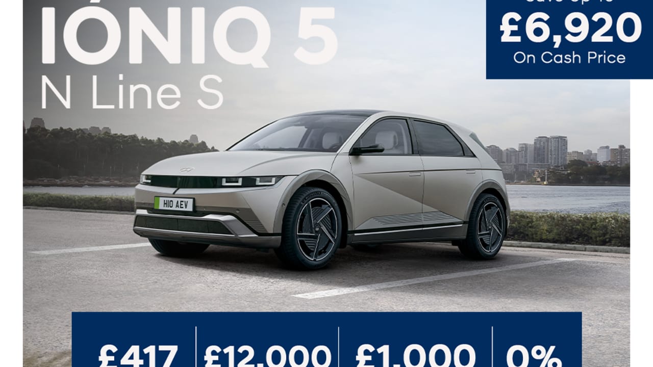 0% PCP: IONIQ 5 N-Line S 84kWh 228PS - £417 Per Month
