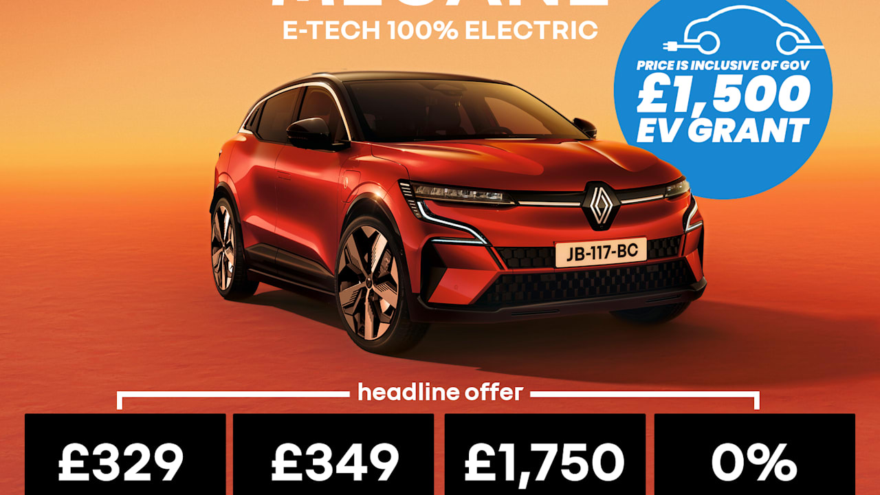 0% PCP: MEGANE E-TECH Electric techno - £329 Per Month