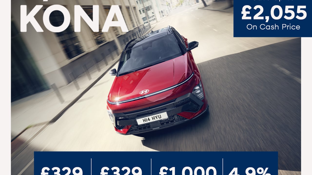 Low Deposit PCP: KONA Advance - £329 Per Month