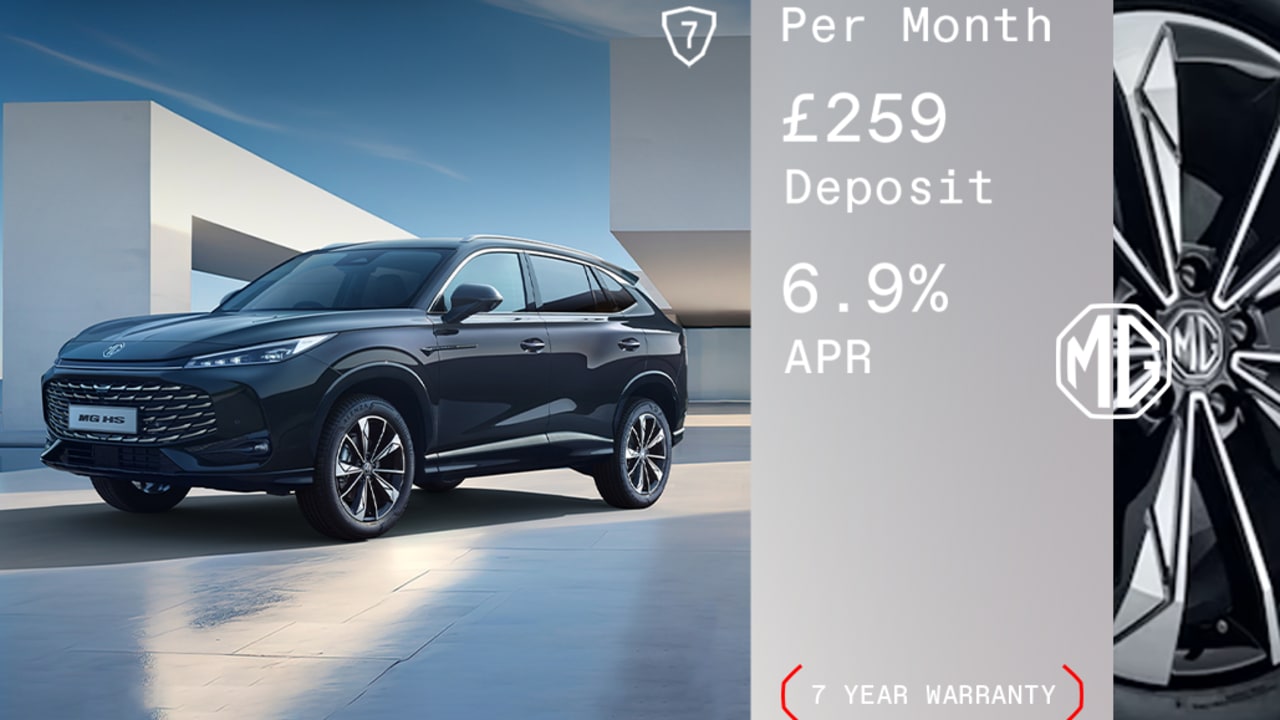 Low Deposit PCP: MG HS Hybrid Trophy - £360 Per Month