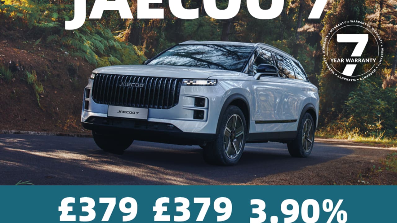 PCP: JAECOO 7 Deluxe - £379 Per Month