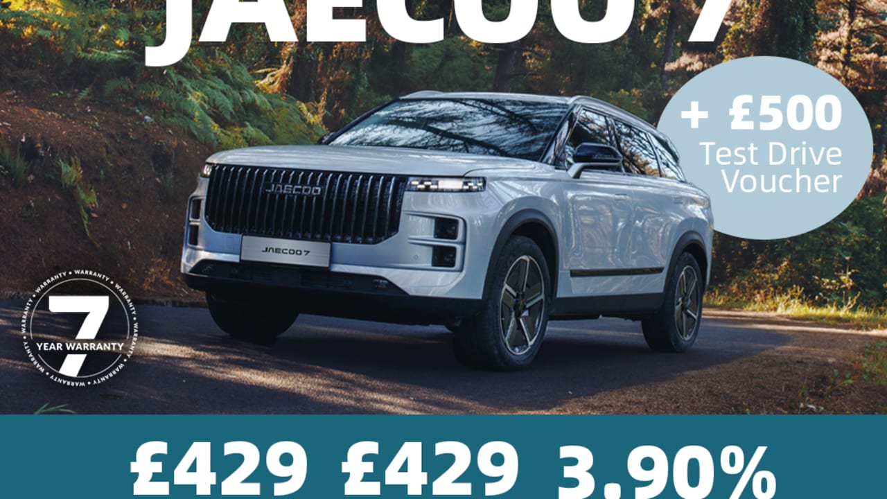 PCP: JAECOO 7 Luxury - £429 Per Month