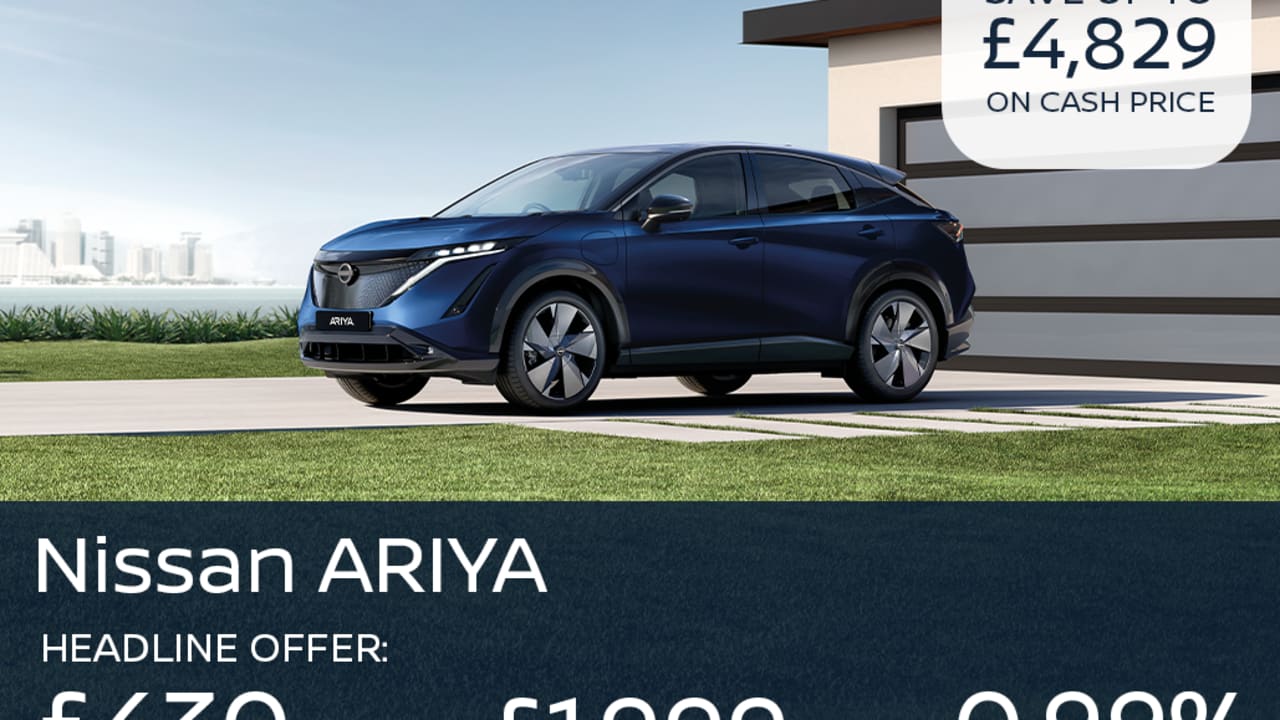 PCP: ARIYA 160kW Engage 63kWh - £430 Per Month